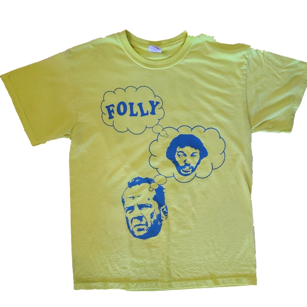 Folly Neon Yellow Yippee Ki Yay Bruce Willis Shirt